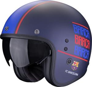Шлем Scorpion belfast evo fc barcelona jet, Blue Matt/Red