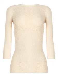 Сетчатый топ Daisy Wolford, бежевый