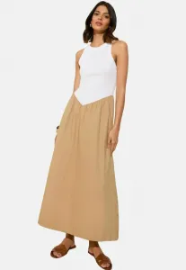 Платье миди-макси прямого кроя с заниженной талией (2 в 1). Friends Like These, Natural