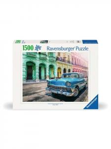 Пазл Ravensburger, 1500 деталей, Куба, автомобили, в красочном исполнении
