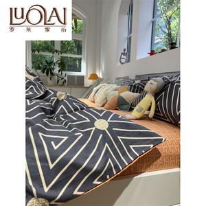 LUOLAI HOME Комплект постельного белья, 1.5-спальная кровать, 4 предмета, для одеяла 200x230 см, цвет YAG-Maomoli Z