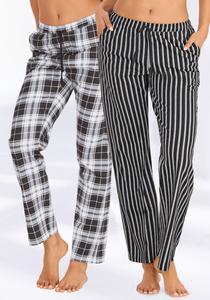 Пижамные штаны VIVANCE, черный/белый