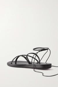 ANCIENT GREEK SANDALS плетеные кожаные сандалии Plage, черный