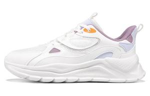 Кроссовки для повседневной носки женские с низким верхом Feathers Белый/сиреневый Серовато-фиолетовый 361°