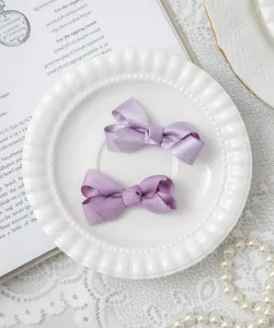 Небольшая заколка для волос с лентой (набор из 2 штук) Panpantutu, цвет Prima Shiny Lavender
