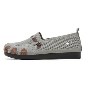 Женские повседневные кроссовки Flyknit низкие дышащие устойчивые к истиранию нескользящие DOUBLE STAR 88, серо-зеленый