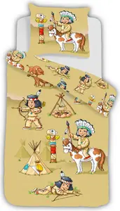 Постельное белье с индийским принтом, цифровая печать, Sleep and Dream, 135 см x 200 см ESPiCO