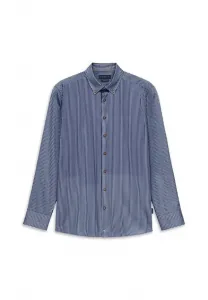 Рубашка gestreift mit optik Bugatti, Marine