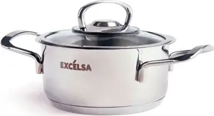 Кастрюля с крышкой Jazz Cook, сталь, 25x17,5x10,5 см, серебристая Excelsa