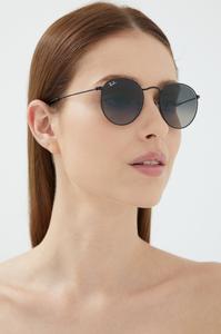 Очки круглые металлические Ray-Ban, серый
