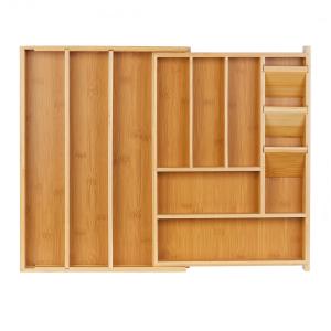 Ящик для столовых приборов Relaxdays, светло-коричневый