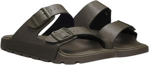 Мужские сандалии BOSS с двумя ремешками и структурированной подошвой из резины, темно-зеленый