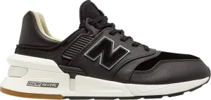 Кроссовки New Balance 997S 'Black Saffiano Leather', черный