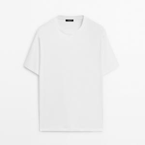 Футболка из мерсеризованного хлопка Massimo Dutti