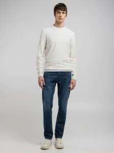 Вязаный пуловер из хлопка, окрашенный в готовом виде.