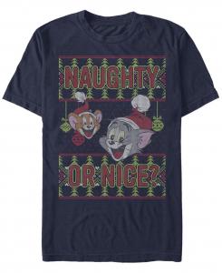 Мужская футболка с коротким рукавом tom jerry naughty or nice Fifth Sun, синий