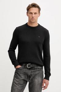 Хлопковый свитер Tommy Jeans, черный