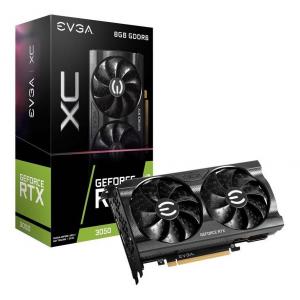 Видеокарта EVGA GeForce RTX 3050 XC, 8GB GDDR6, 08G-P5-3553-KR