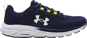 Кроссовки Under Armour Charged Assert 9 Midnight Navy Yellow Ray, синий