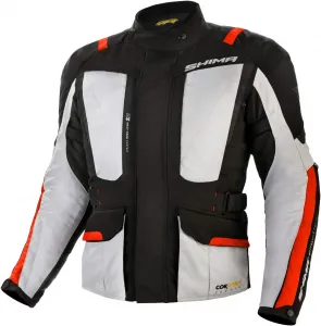 Мужская мотоциклетная куртка SHIMA Hero Touring с защитными вставками, текстильная, gray