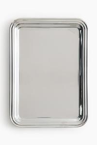 Поднос H&M Stainless Steel Rectangular, серебристый