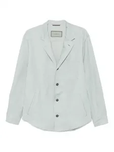 Куртка-рубашка с накладными карманами Canali, синий