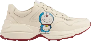 Кроссовки Doraemon x Gucci Rhyton Ivory, слоновая кость