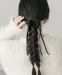 Бархатная ленточная манжета для волос Smelly, цвет Black