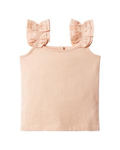 Трикотажный топ с рюшами Janie and Jack, мультиколор