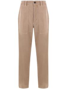 Incotex брюки прямого покроя, окрашенные в готовом виде, нейтральный цвет