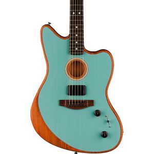 Акустическая электрогитара Fender Acoustasonic Player Jazzmaster Sitka Spruce-Mahogany Ice Blue