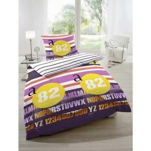 Постельное белье Primera Renfore 155х220 круги буквы розовый желтый фиолетовый 123029-41