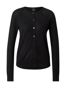 Вязаный кардиган BOSS Fonami, черный