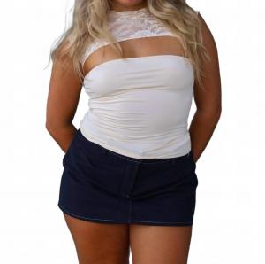 Мини-юбка Lua в темно-синем цвете Tic Toc, темно-синий