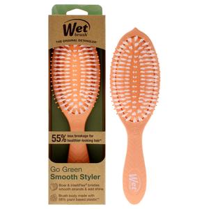 Расческа для придания блеска волосам Go Green Oil Infused Shine Brush - с кокосовым маслом от Wet Brush, подходит для мужчин и женщин - 1 шт