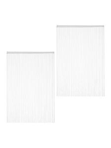 Relaxdays 4 шторы из нитей белого цвета - (Д)245 x (Ш)145 см