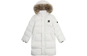 Пуховик унисекс цвета слоновой кости и белого цвета Mlb, цвет Ivory White