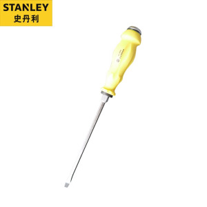 Шлицевая отвертка Stanley 8*200 мм, ударная отвертка с магнитным ударным сердечником 61-893-23