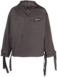 Куртка с капюшоном и нашивкой STYLAND, коричневый