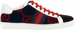 Кроссовки Gucci Wmns Ace GG Terry Cloth Blue Red, синий