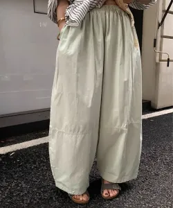 Хлопковые широкие брюки Aimoha - Select -, цвет Light Green