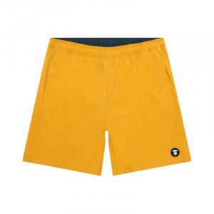 Шорты с нашивкой логотипа A Bathing APE Aape, желтый
