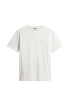 Футболка с принтом-логотипом WOOLRICH, бежевый