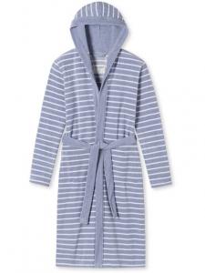 Махровый халат с перьями Schiesser, серый