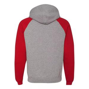 Толстовка с капюшоном Nublend в стиле реглан с цветными блоками JERZEES