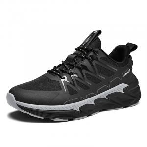 Удобные нескользящие дышащие низкие повседневные кроссовки для улицы мужские HOBIBEAR, бежево-голубые