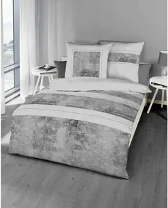 Постельное белье Mako Satin Favourite, размер 155x220+80x80 см, цвет платиновый Kaeppel