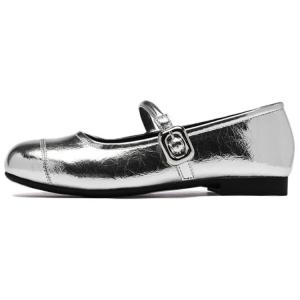 Туфли Мэри Джейн 2 см женские AGSDON, Silver