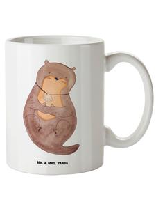 Кружка XL Otter Shell без слов, белая Mr. & Mrs. Panda