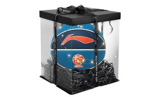 LINING Баскетбольный мяч PU Blue размер 7 тренировочный соревновательный unisex Китай